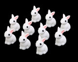 10 Pieces Rabbit Figurines for Garden, Party Decorations