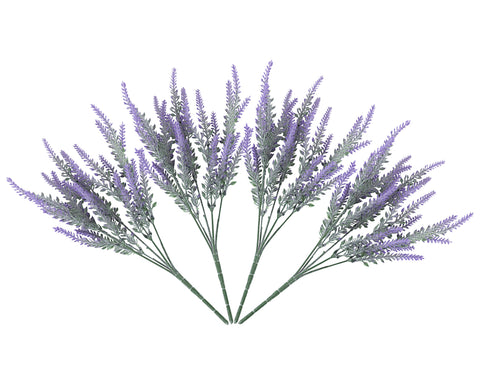 Artificial Lavender 4 Pieces Artificial Flowers for Home Decoration