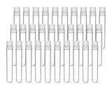 Plastic Test Tubes with Caps 30 Pieces Laboratory Tubes