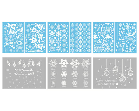 Christmas Window Stickers 6 Pieces Window Clings Decorations