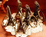 20 Pieces 2 Inches Metallic Eiffel Tower Keychain - Bronze