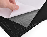 Adhesive A4 Felt Sheet 10 Pieces Fabric Sticky Back Sheets - Black