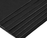 Adhesive A4 Felt Sheet 10 Pieces Fabric Sticky Back Sheets - Black