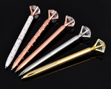 Black Ink Diamond Ballpoint Pen Set of 5