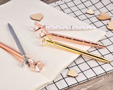 Black Ink Diamond Ballpoint Pen Set of 5