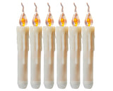 LED Window Candle Set of 6 Battery Operated Taper Candles