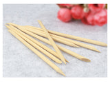 Wooden Sticks for Nails 100 Pieces 4.5 Inches Cuticle Pusher