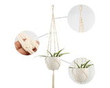 Macrame Plant Hangers Set of 3 Hanging Plant Holders with Plant Hooks