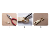 Zipper Pull Taps Metal Zipper Pulls for Clothes Bags DIY Crafts