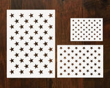 American Flag Star Template Set of 7 Stencils 3 Sizes