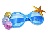 Beach Party Glasses Hawaiian Sunglasses - Blue