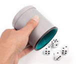 PU Leather Dice Cup with 5 Pieces Dot Dices