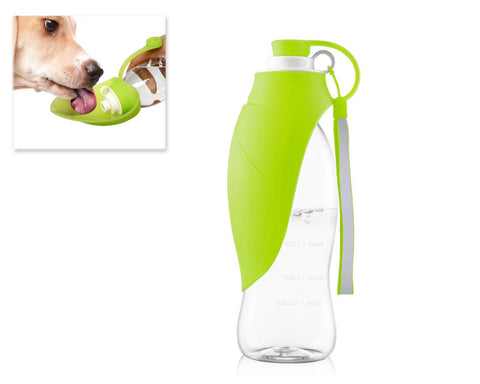 Dog Water Bottle with Silicone Lid