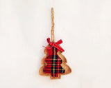 Christmas Tree Ornaments 8 Pieces Rustic Xmas Hanging Decorations