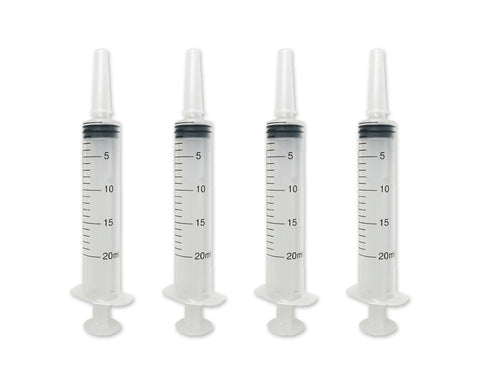 20ml Plastic Syringe 4 Pack Measuring Syringe Tools for Pets and Labs