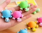 12 Pieces Turtle Shaped Pencil Erasers