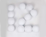 Fake Snowballs 20 Pieces Plush Snow Balls for Indoor Snowball Fight