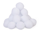 Fake Snowballs 20 Pieces Plush Snow Balls for Indoor Snowball Fight