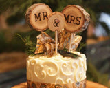 Wedding Cake Topper 3 Pieces Mr &amp; Mrs Cake Decoration for Wedding Cakes