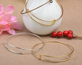 Expandable Bangle Bracelets 60 Pieces Adjustable Wire Bracelets