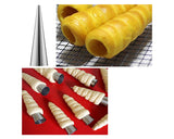 Cannoli Tubes 12 Pieces Canolli Shell Molds with 8 Cream Horn Molds