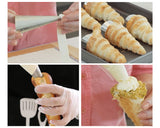 Cannoli Tubes 12 Pieces Canolli Shell Molds with 8 Cream Horn Molds