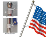 Flag Pole Ring 1 Inch Aluminium Alloy Flagpole Rotating Mounting Ring