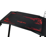 Ergonomic Gaming Desk 43.3 Inches R-shaped Computer Desk