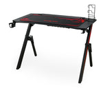 Ergonomic Gaming Desk 43.3 Inches R-shaped Computer Desk