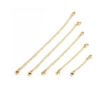 Stainless Steel Necklace Extenders Set of 10 Bracelets Chain - Sliver and Gold