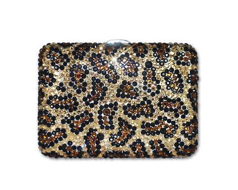 Leopardo Swarovski Crystallized Cigarette Case