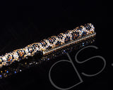 Leopardo Swarovski Crystallized Long Ball Pen - Gold