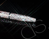 Graphite Swarovski Studded Mid-Size Ball Pen - Purple
