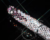 Graphite Swarovski Studded Mid-Size Ball Pen - Purple