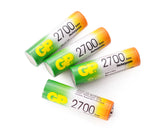 GP NiMH 2700 mAh AA Rechargeable Batteries with Free USB Charger