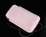 Lofty Series iPhone 4 and 4S Soft Pouch Case - Pink White
