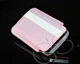 Lofty Series iPhone 4 and 4S Soft Pouch Case - Pink White