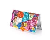 Balloon Print Swarovski Crystal Card Case