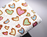 Multi Heart Bling Swarovski Crystal Cigarette Case