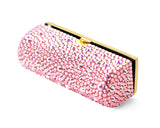 Scatter Bling Swarovski Crystal Lipstick Case With Mirror - Pink