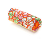 Sweet Bonquet Swarovski Crystal Lipstick Case With Mirror - Red