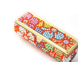 Sweet Bonquet Swarovski Crystal Lipstick Case With Mirror - Red