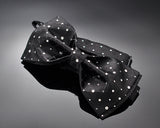 Swarovski Crystal Rhinestones Wedding Bow Tie for Men - Noble Black