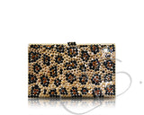 Leopardo Swarovski Crystallized Card Case