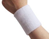 Pair of 6 inches Outdoor Sports Athletic Cotton Wristbands