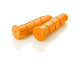 2 Pcs Simple Silicone Cycling Bike Handlebar Grips - Orange