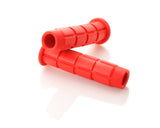 2 Pcs Simple Silicone Cycling Bike Handlebar Grips - Red