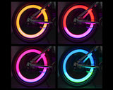 6 Pcs Colorful LED Water Resistant Bike Wheel Light