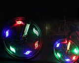 6 Pcs Colorful LED Water Resistant Bike Wheel Light