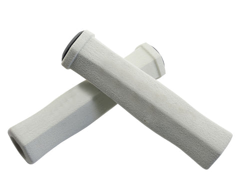 2 Pcs Soft Sponge Cycling Fixed Gear Bike Handlebar Grips - White